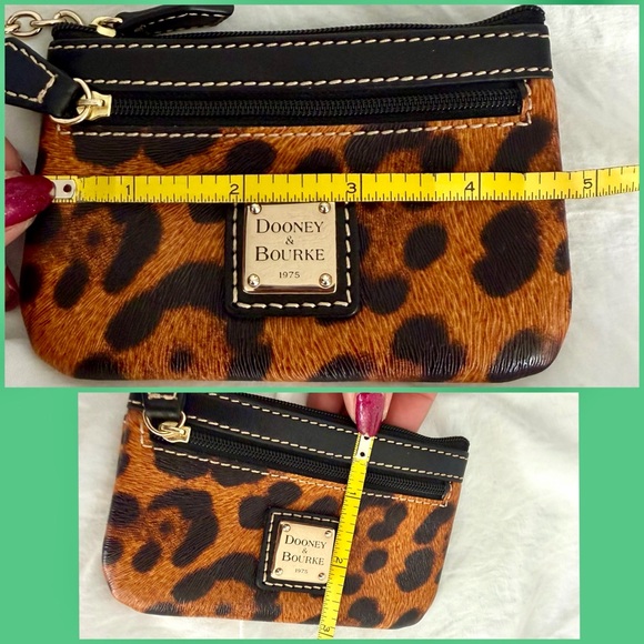 👑✅PRICE FIRM✅ Dooney & Bourke Leopard Print Keychain Wallet Pouch. Super Rare!🔥 - Picture 11 of 16
